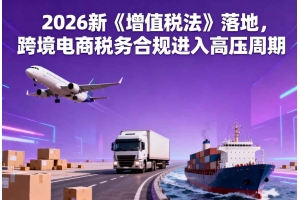 2026新《增值稅法》落地，跨境電商稅務合規進入高壓周期